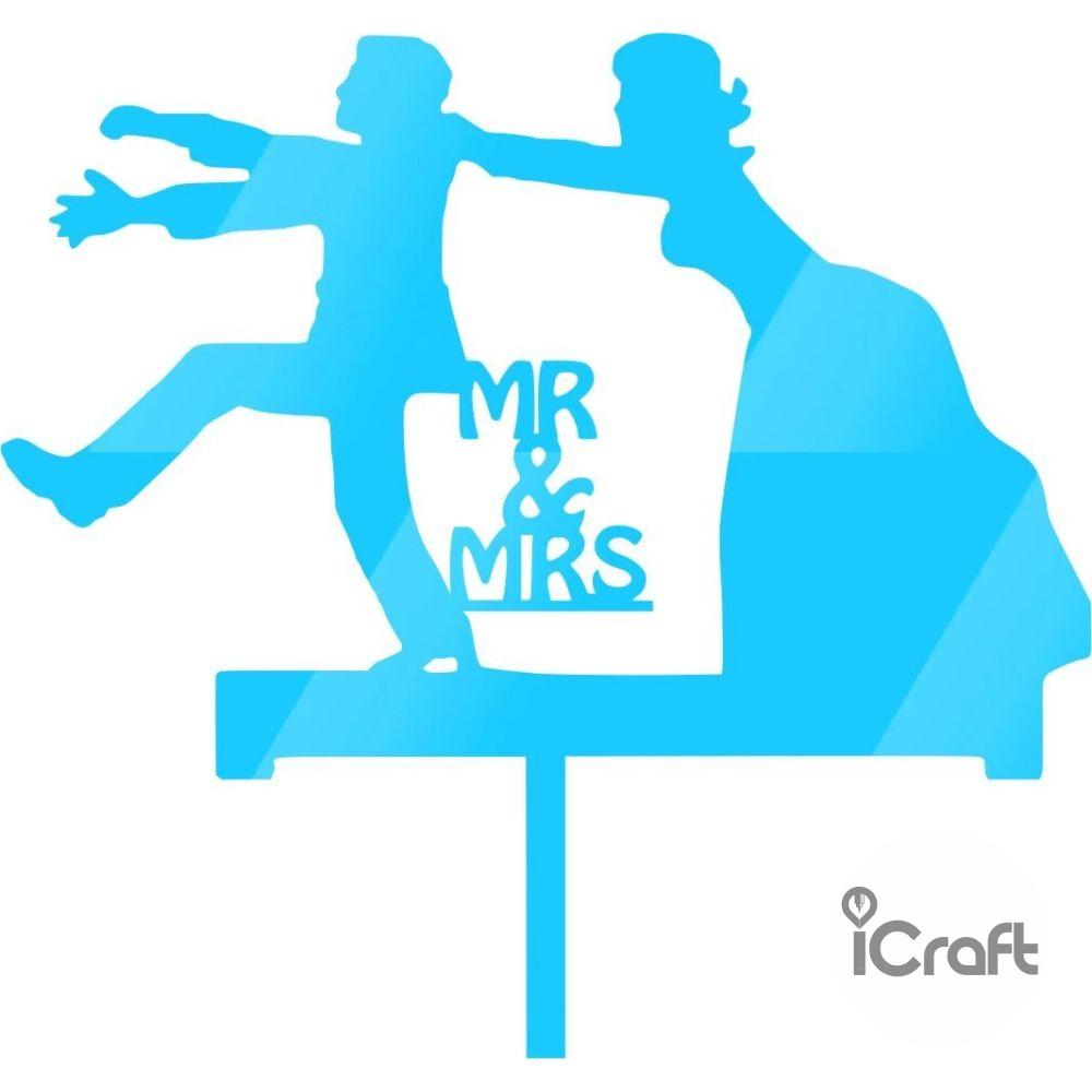 Cake Topper Mr & Mrs 6 - 4