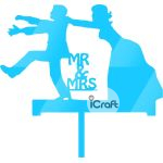 Cake Topper Mr & Mrs 6 - 4