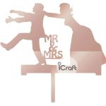Cake Topper Mr & Mrs 6 - 8