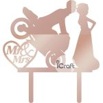 Cake Topper Mr & Mrs Moto - 8