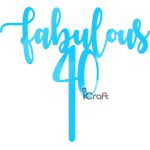 Cake Topper forty fabulous 2 - 4