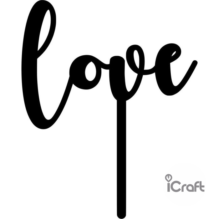 Cake Topper Love 6 - 1