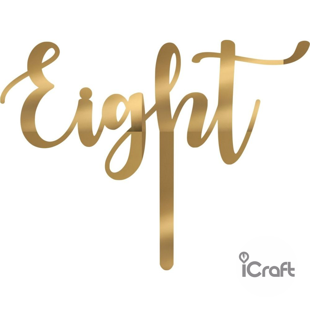 Cake Topper Eight - 6