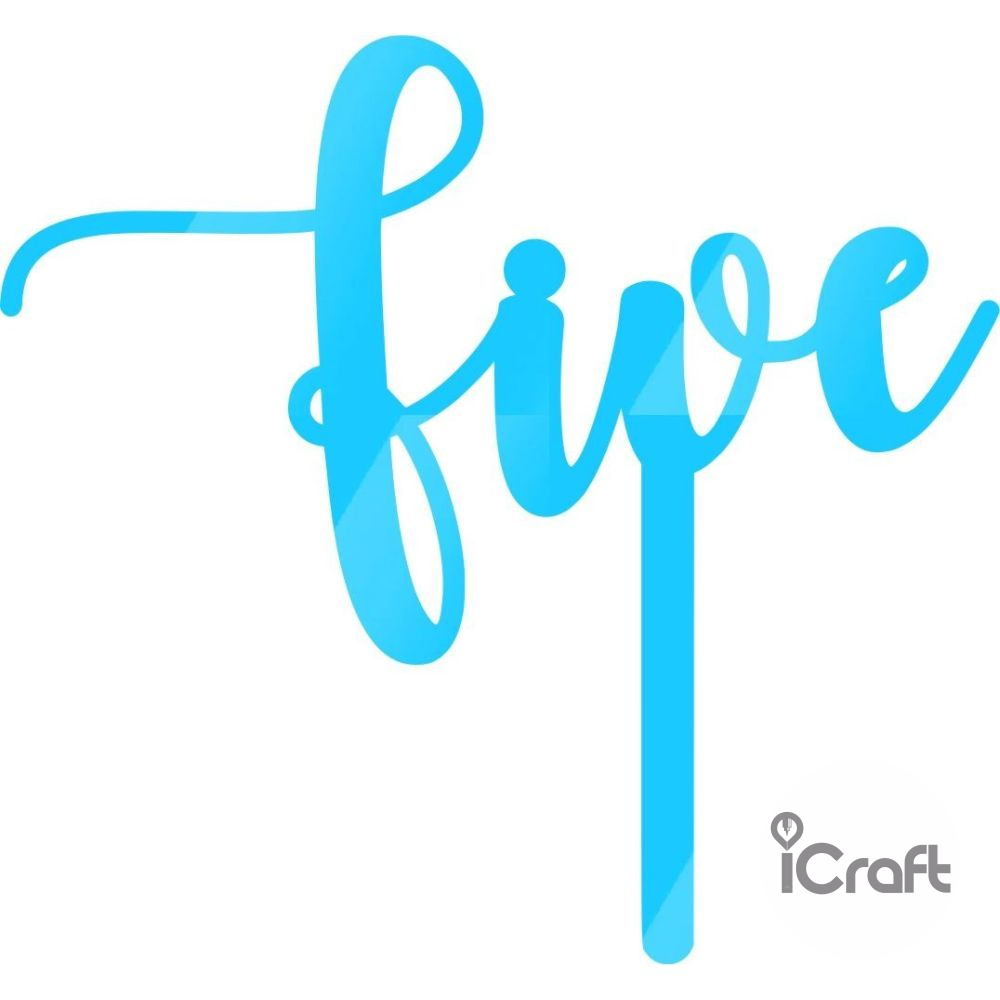 Cake Topper Five - 4