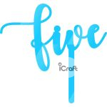 Cake Topper Five - 4