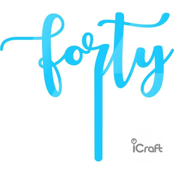 Cake Topper Forty - 4