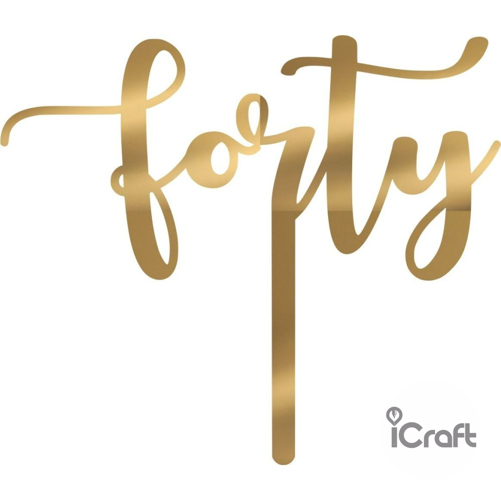 Cake Topper Forty - 6