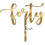 Cake Topper Forty - 6