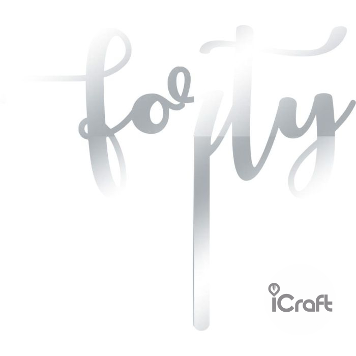 Cake Topper Forty - 9