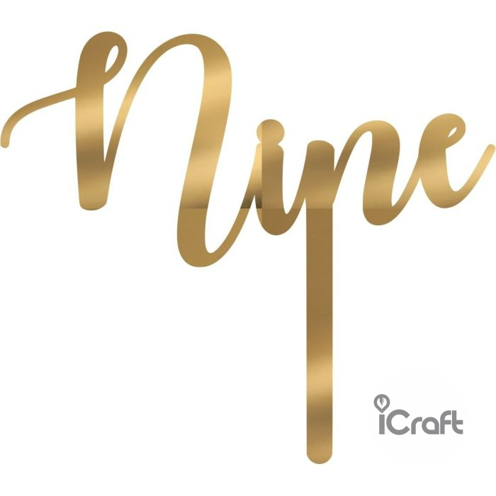 Cake Topper Nine - 6