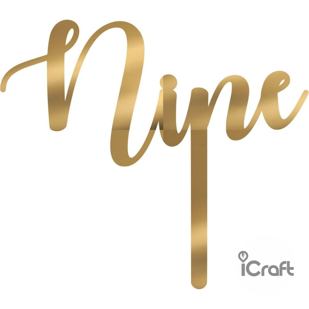Cake Topper Nine - 6