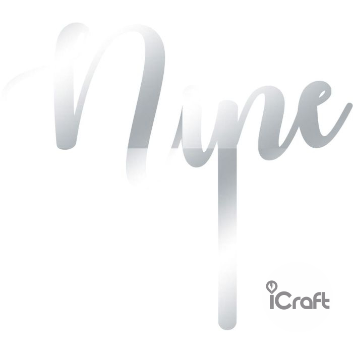 Cake Topper Nine - 9