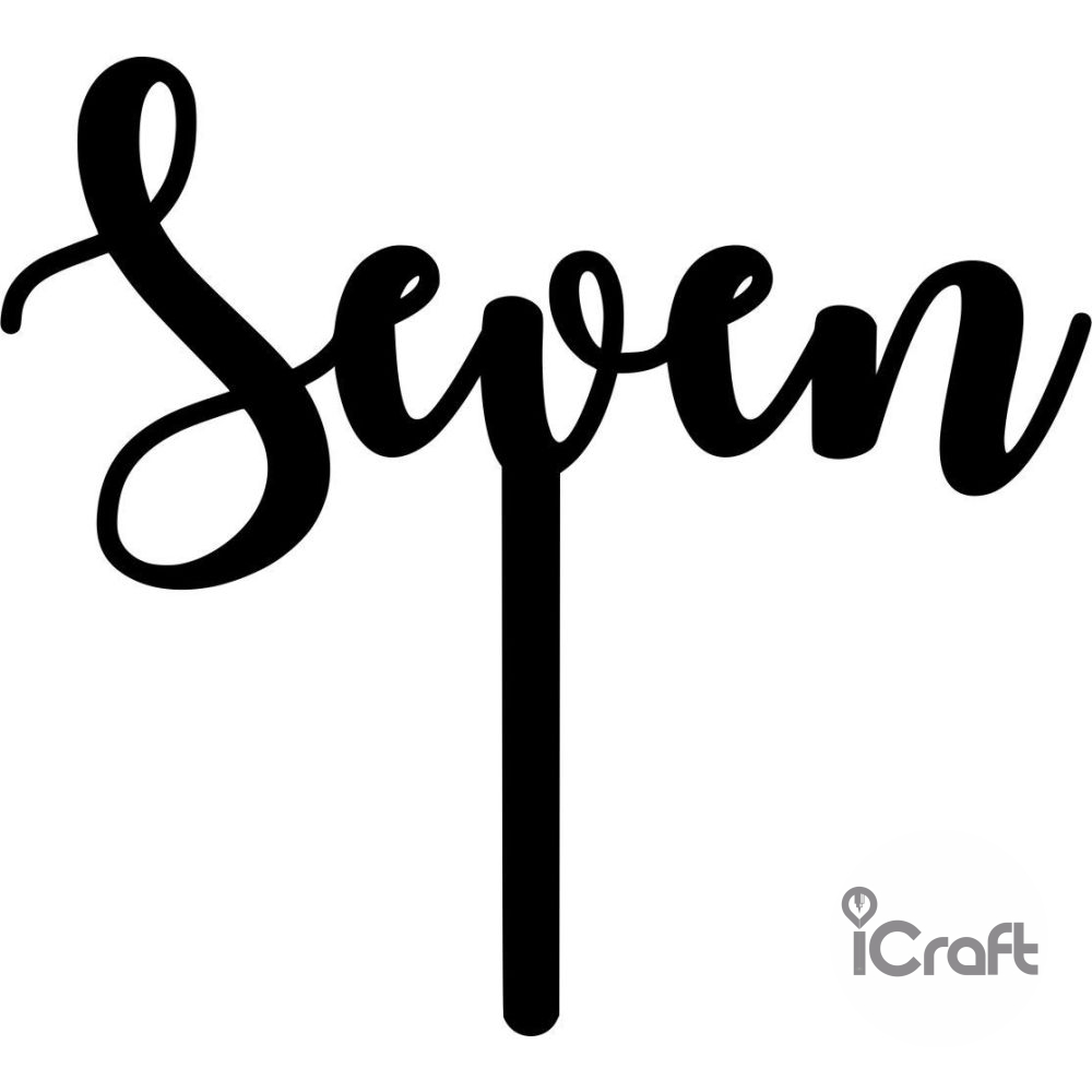 Cake Topper Seven - 1