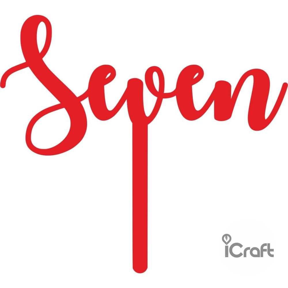 Cake Topper Seven - 2