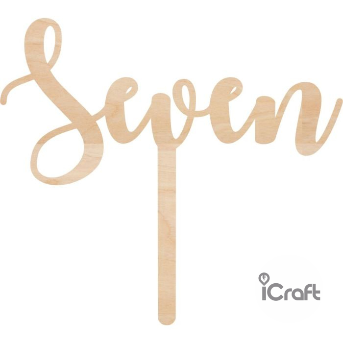 Cake Topper Seven - 5