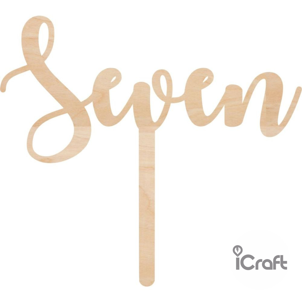 Cake Topper Seven - 5