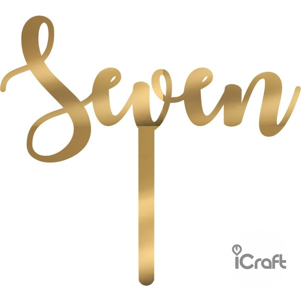 Cake Topper Seven - 6