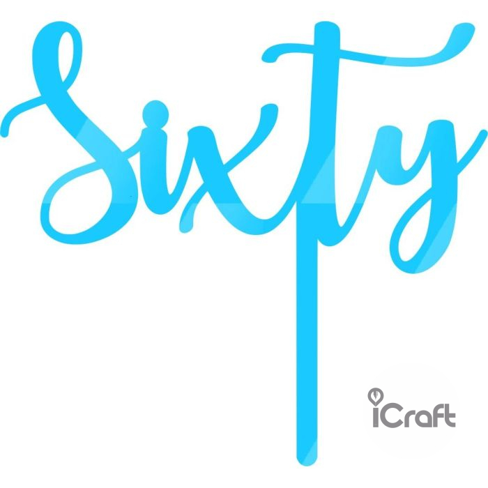 Cake Topper Sixty - 4