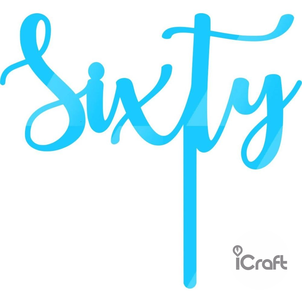 Cake Topper Sixty - 4
