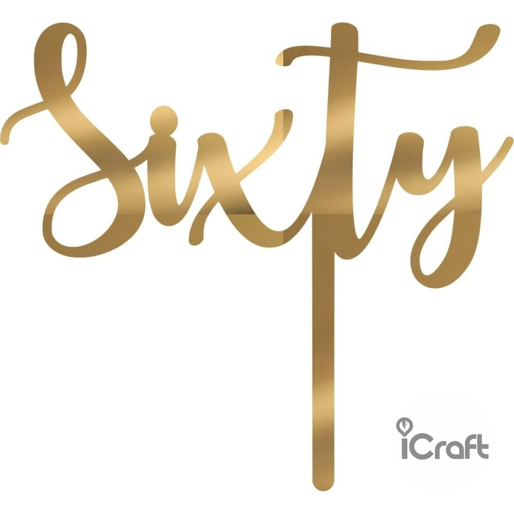 Cake Topper Sixty - 6