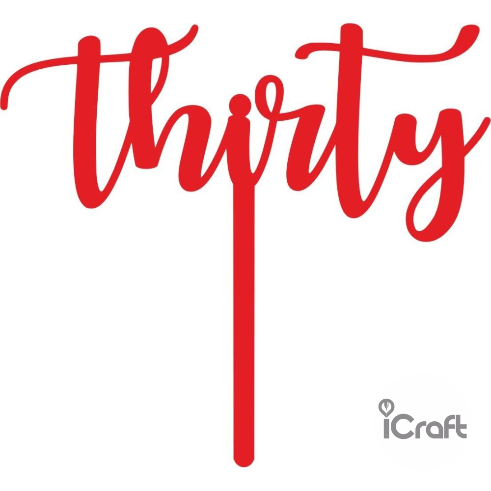 Cake Topper thirty - 2