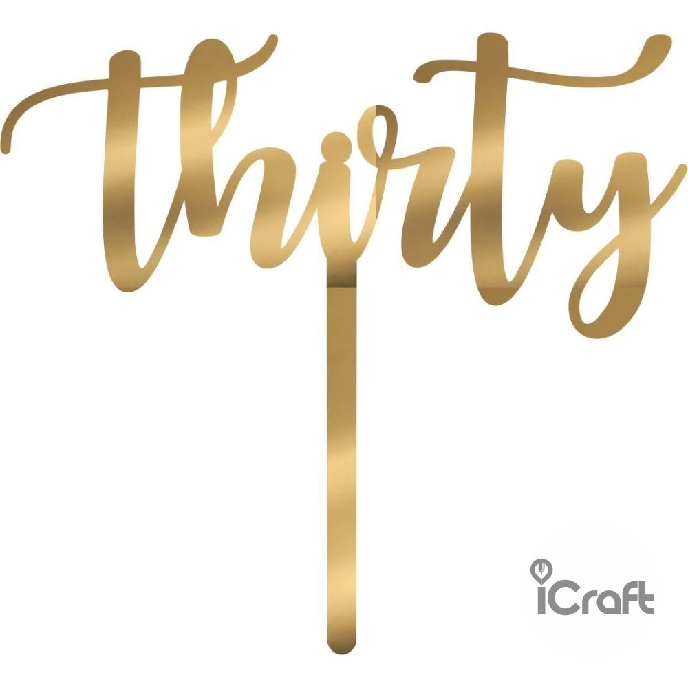 Cake Topper thirty - 6