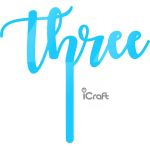 Cake Topper Three - 4