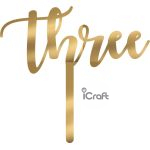 Cake Topper Three - 6