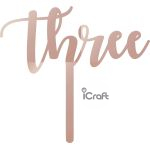 Cake Topper Three - 8