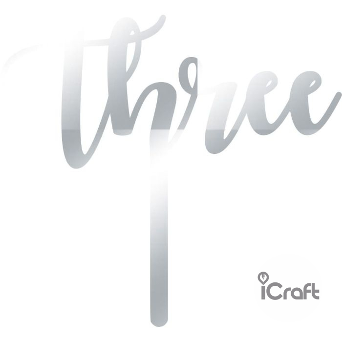 Cake Topper Three - 9