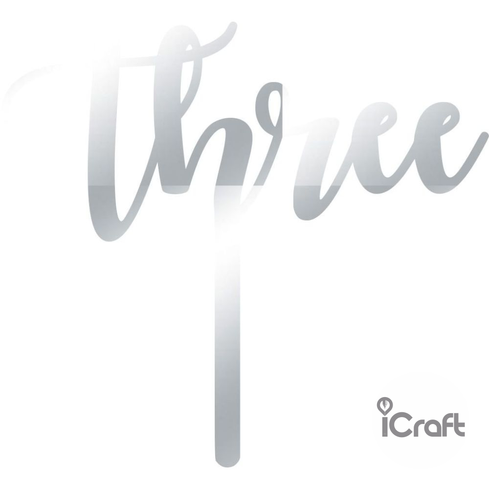 Cake Topper Three - 9