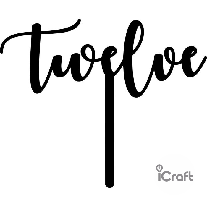 Cake Topper Twelve - 1