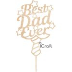 Cake Topper Best Dad ever 2 - 5