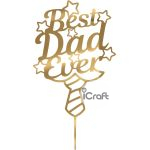 Cake Topper Best Dad ever 2 - 6
