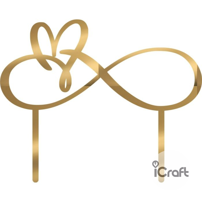 Cake Topper Heart 4 - 6