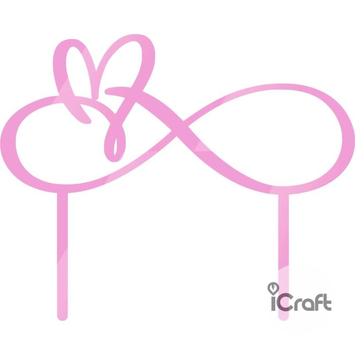 Cake Topper Heart 4 - 7