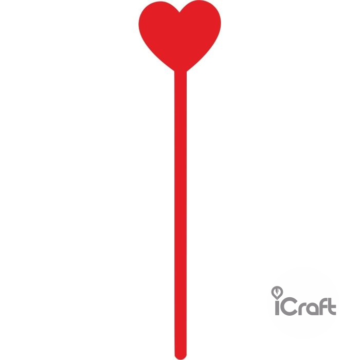 Cake Pop Sticks 12τμχ heart 2 - 2