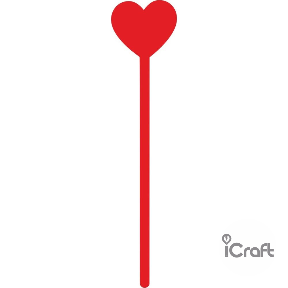 Cake Pop Sticks 12τμχ heart 2 - 2