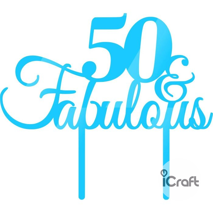 Cake Topper 50 Fabulous - 4