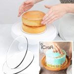 Στρογγυλές Βάσεις για Επικάλυψη Τούρτας με Γκανάς 2τμχ - 1