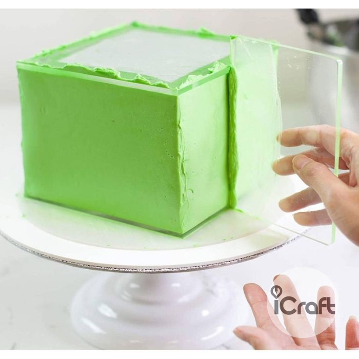 Τετράγωνες Βάσεις για Επικάλυψη Τούρτας με Γκανάς 2τμχ - 2