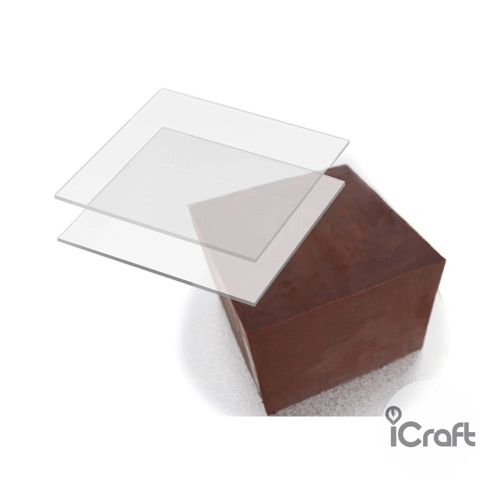 Τετράγωνες Βάσεις για Επικάλυψη Τούρτας με Γκανάς 2τμχ - 1