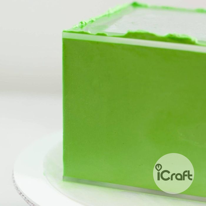 Τετράγωνες Βάσεις για Επικάλυψη Τούρτας με Γκανάς 2τμχ - 3