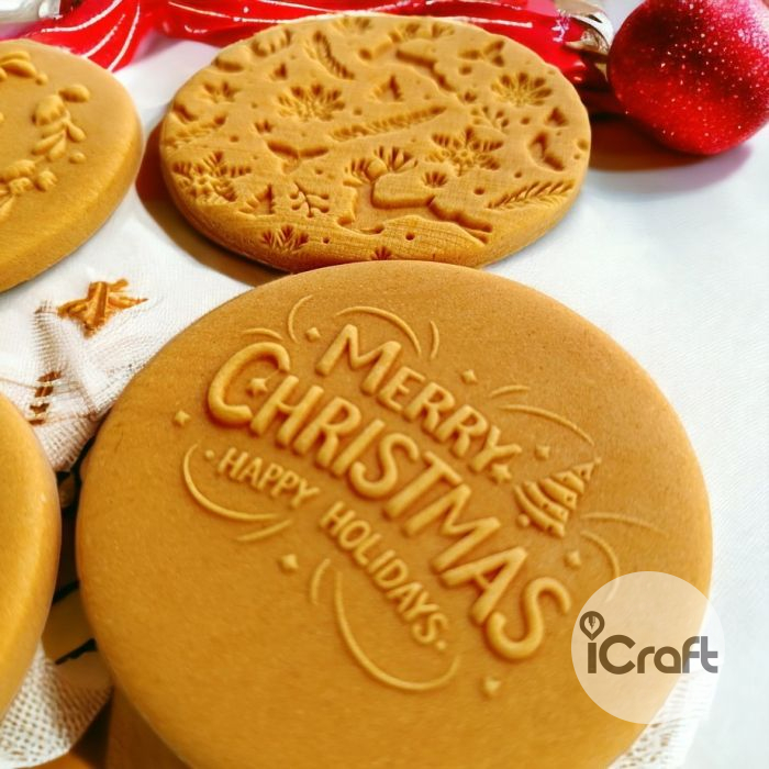 Σφραγίδα Ζαχαρόπαστας Χριστουγεννιάτικο Δεντράκι 2 - 2