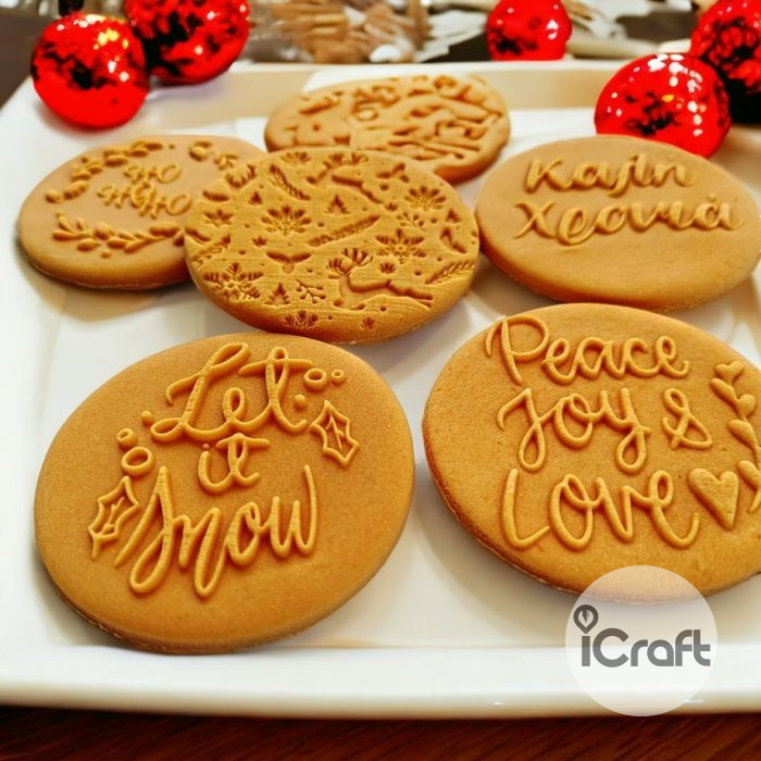 Σφραγίδα Ζαχαρόπαστας Χριστουγεννιάτικο Κουκουνάρι 2 - 2