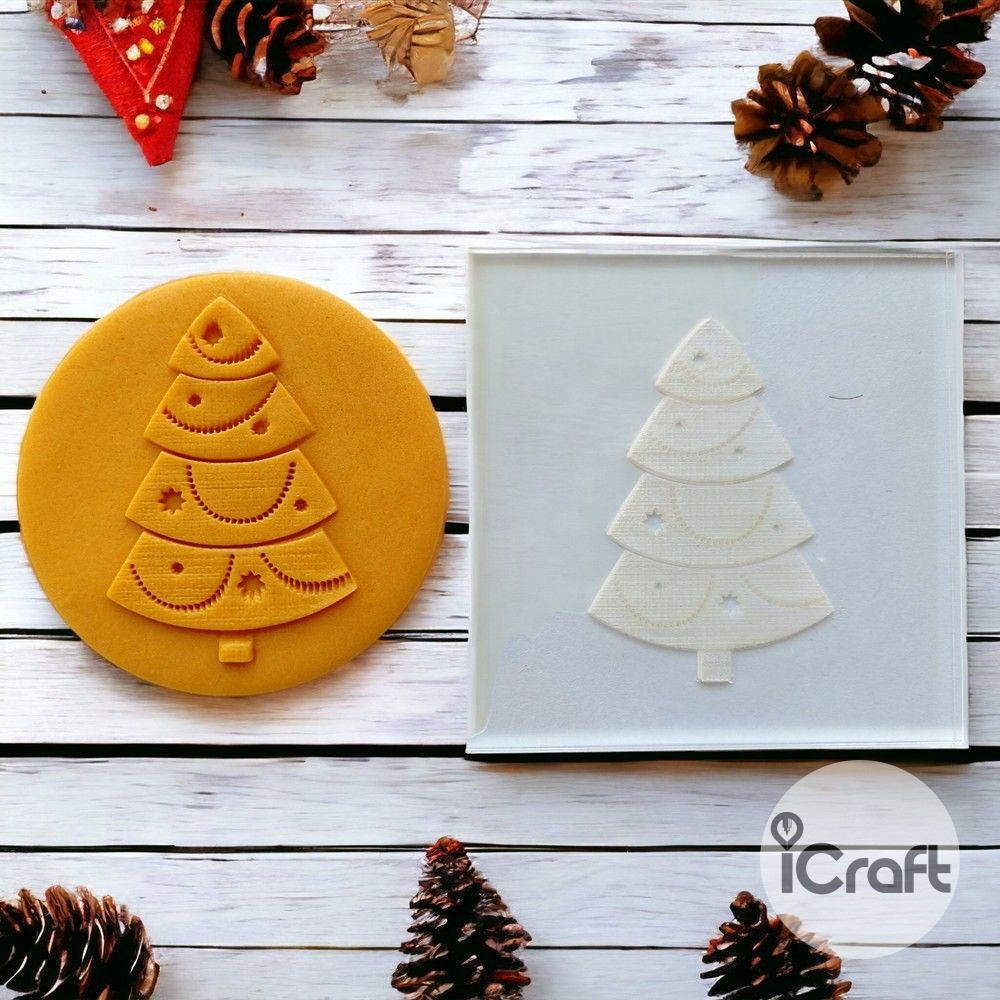 Σφραγίδα Ζαχαρόπαστας Χριστουγεννιάτικο Δεντράκι 3 - 1