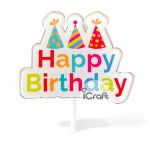 Cake Topper Color Happy Birthday - 1