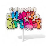 Cake Topper Color Happy Birthday 2 - 1