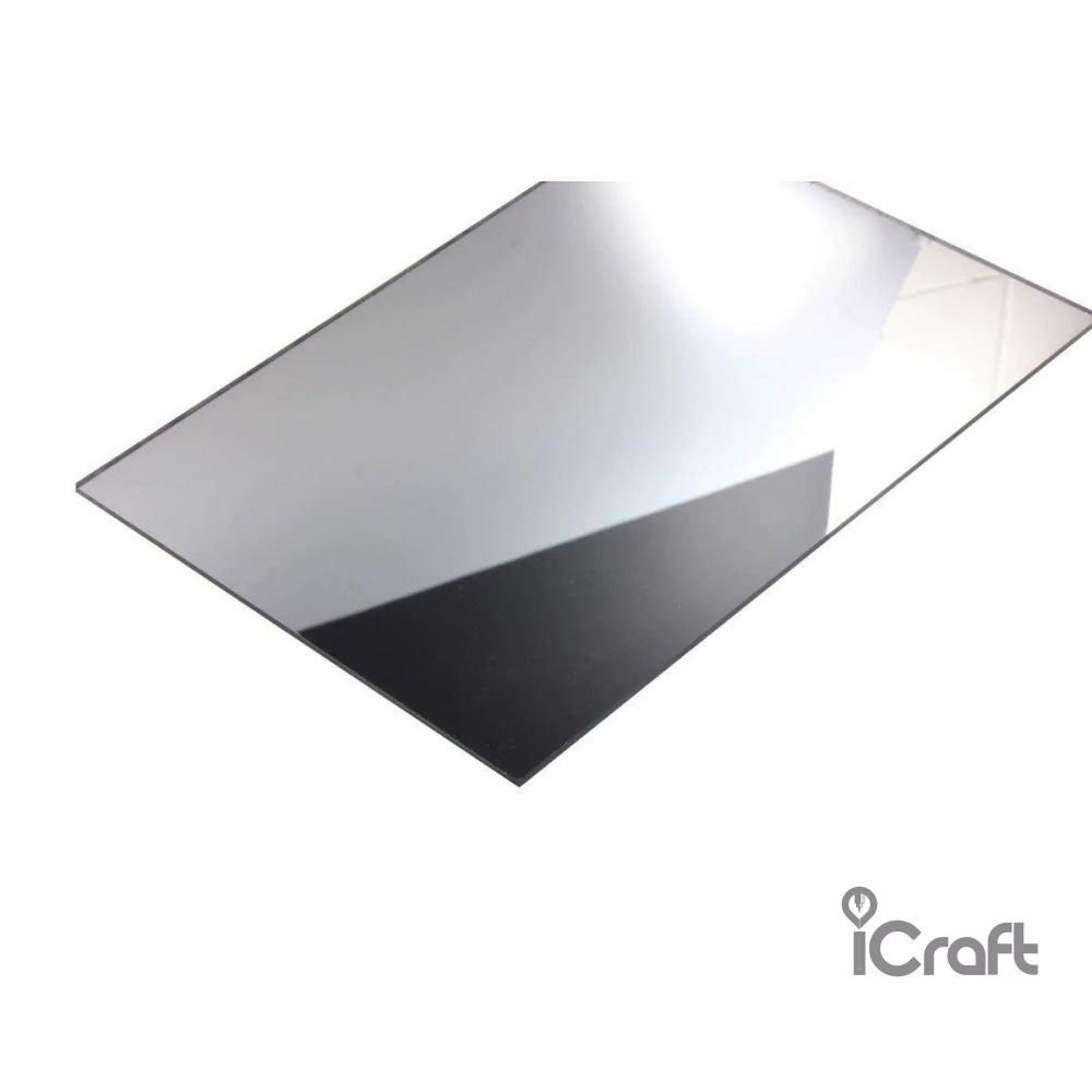 Ακρυλικό Φύλλο Χυτό 3mm Ασημί καθρέπτης 68x50cm - 1