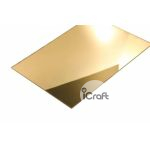 Ακρυλικό Φύλλο Χυτό 3mm Χρυσό καθρέπτης 68x50cm - 1